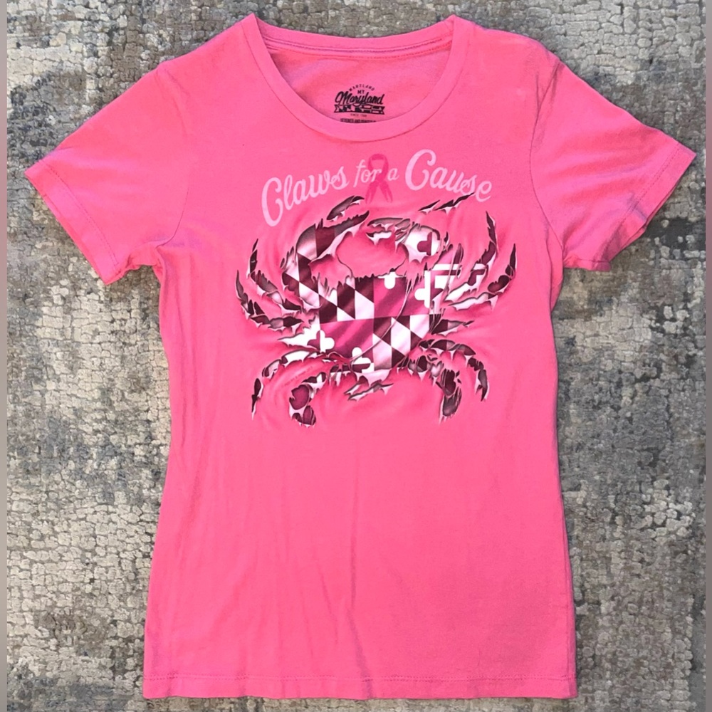 “Claws for a cause” short sleeve top size small
